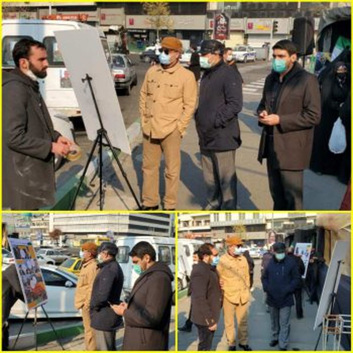 فضاسازی محل برگزاری مراسم سالگرد شهادت سردار سلیمانی