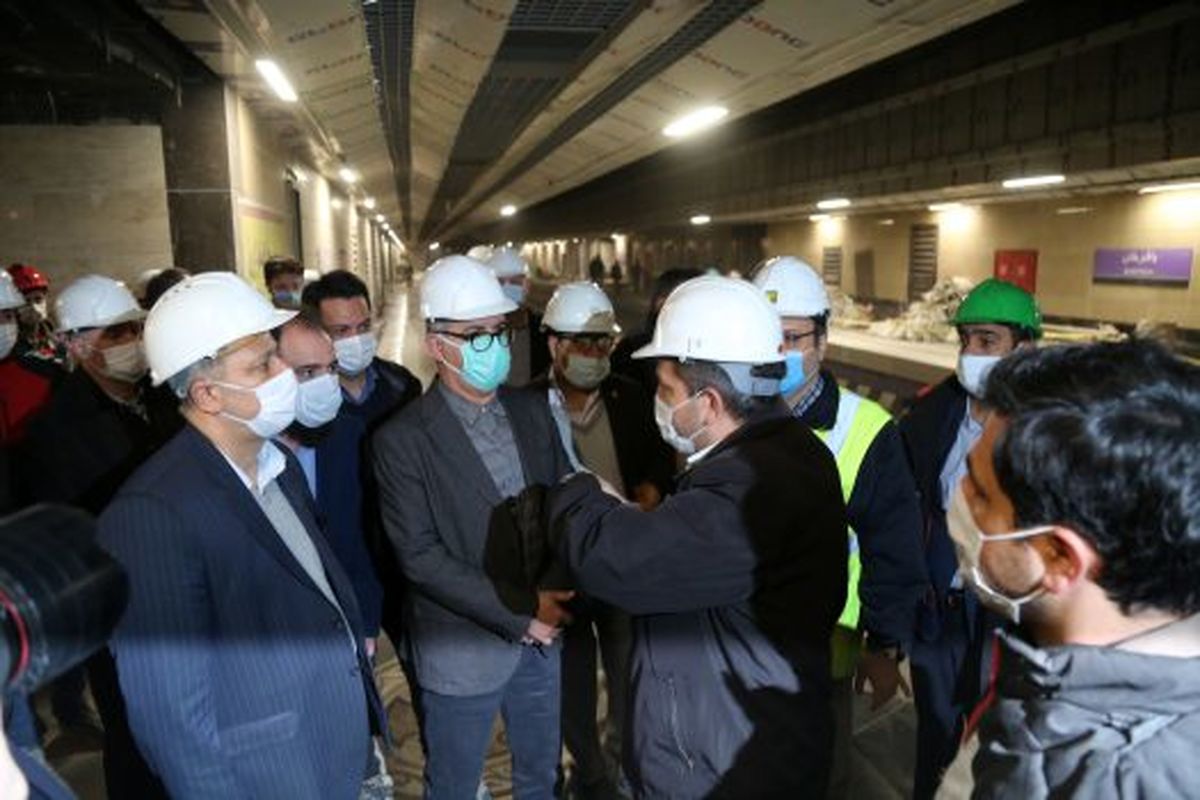 بازديد مدير كل حوزه شهردار تهران از ايستگاه‌هاي در حال تكميل خط ۷ مترو