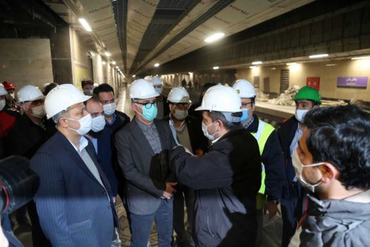 بازديد مدير كل حوزه شهردار تهران از ايستگاههاي در حال تكميل خط ۷ مترو