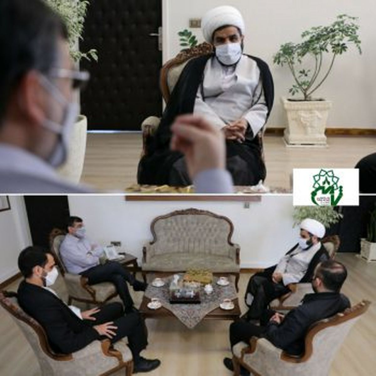 دیدار شهردار منطقه۸ با رييس مركز رسيدگي به امور مساجد ناحيه شهيد بهشتي