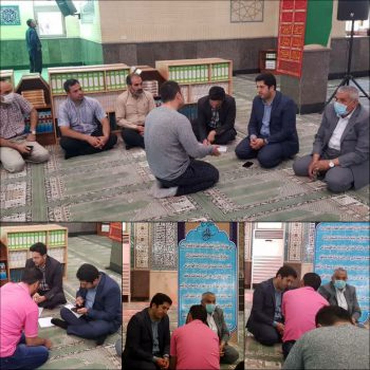 دیدار شهردار ناحیه۵ با نمازگزاران مسجد حضرت ولی عصر(عج)