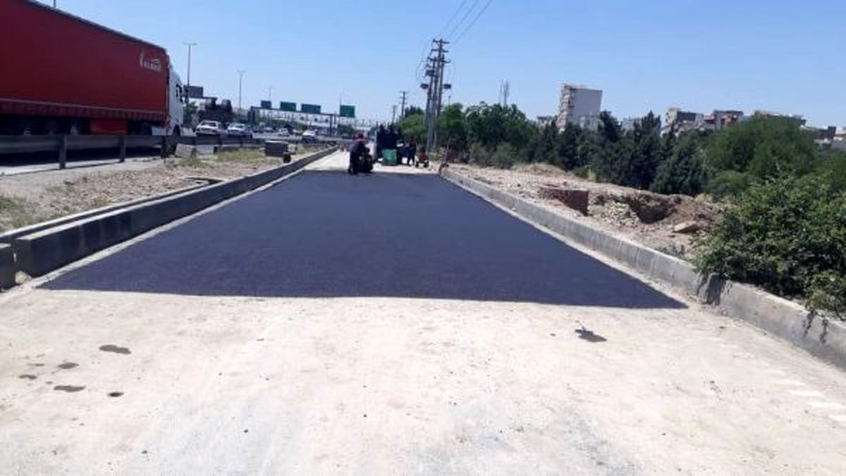 بازگشایی لاین کندروی بزرگراه آزادگان در محدوده منطقه ۱۹