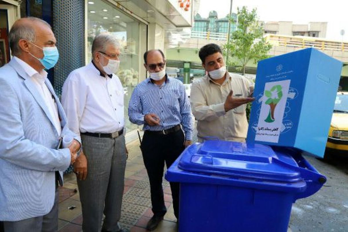 پیشبرد طرح کاپ با جمع آوری مخازن ۱۱۰۰ لیتری در خیابان بهار جنوبی