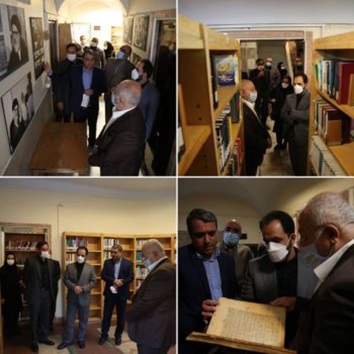 بازدید محمدجواد حقشناس از خانه و کتابخانه آیتالله طالقانی در منطقه ۱۲
