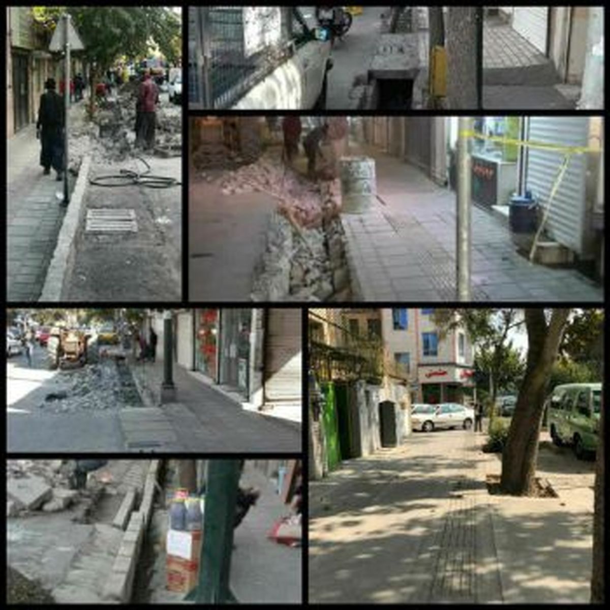 پیشرفت ۵۰ درصدی پروژه پیاده روسازی خیابان امام خمینی (ره)