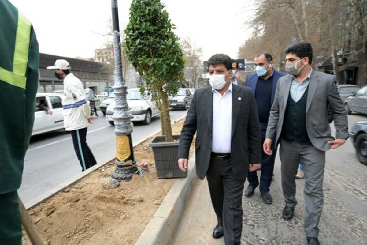 پیاده راه خیابان شریعتی در شمال تهران باغ راه می شود