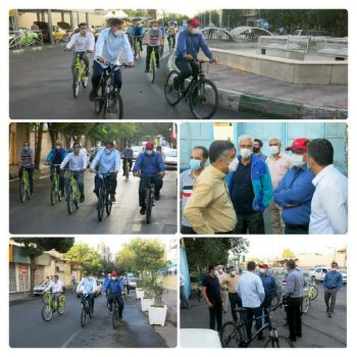 تداوم دوچرخه سواری مدیران شهرداری منطقه ۱۰ در حمایت از کمپین سه شنبه های بدون خودرو