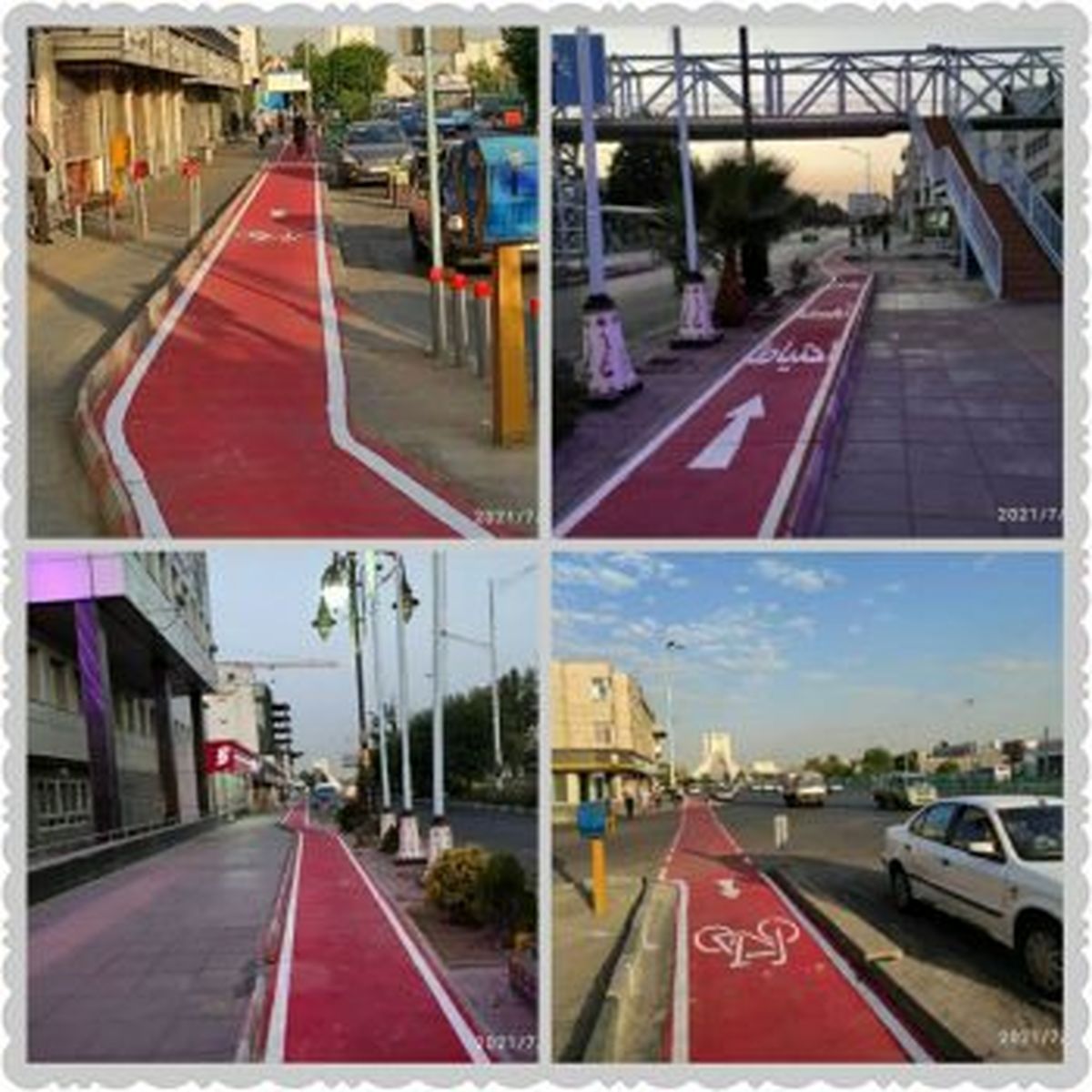 معاون حمل و نقل ترافیک منطقه۹ خبر داد:  تکمیل رینگ دوچرخه سواری در خیابان آزادی