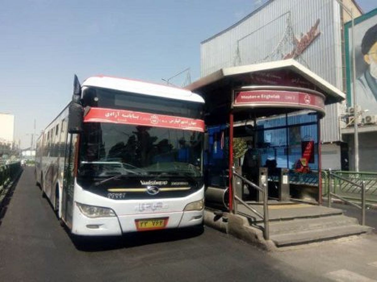 شرکت واحد اتوبوسرانی تهران سیاهپوش شد