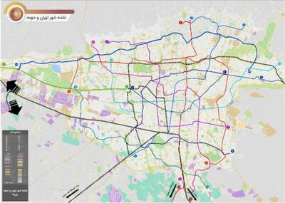 تبديل شبكه مترو تهران از حالت خطي به شكل حلقه يكپارچه