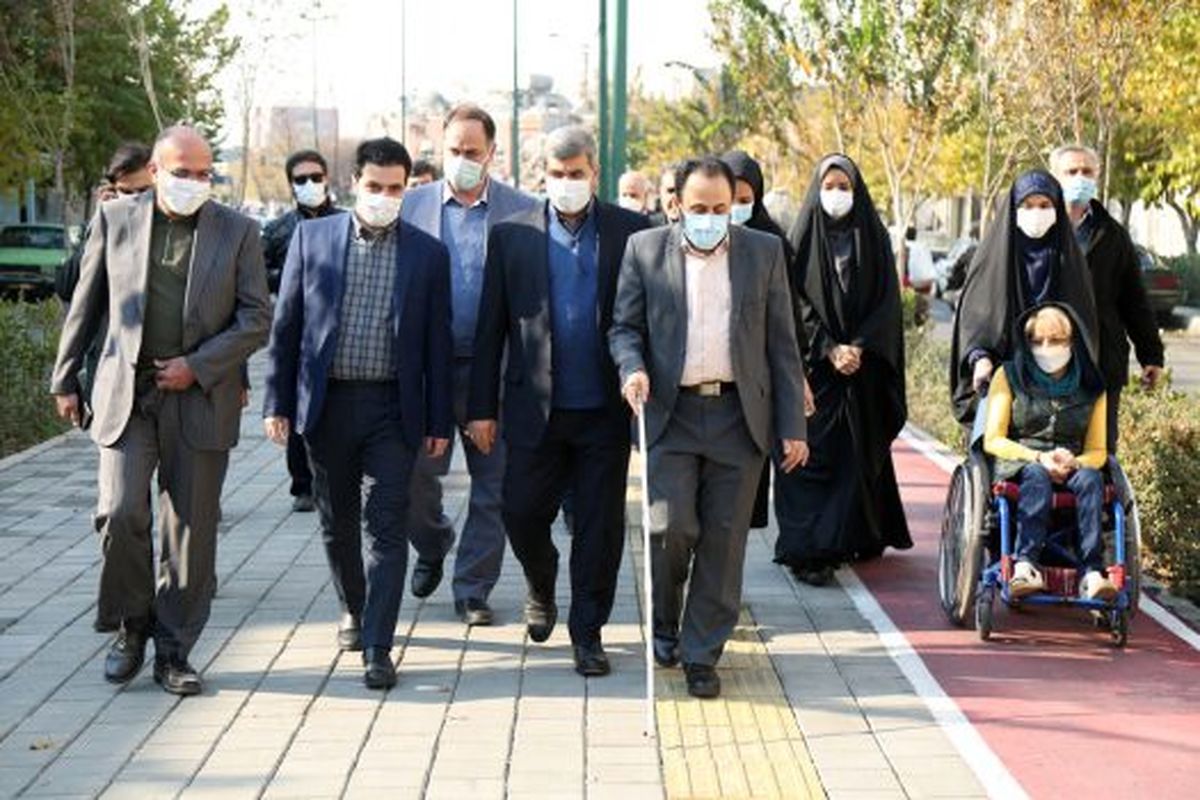 افتتاح سه مسیر مناسبسازی معابر برای معلولان در منطقه ۱۲