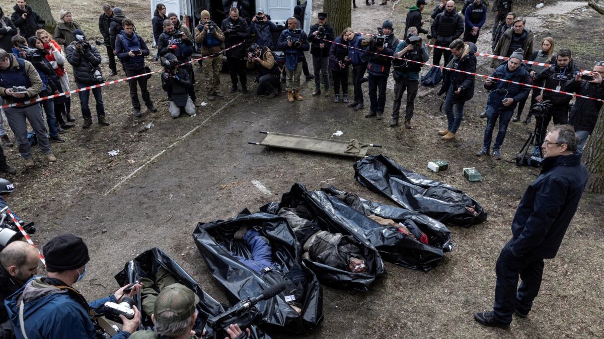 ثبت یک هزار و دویست جنایت جنگی در منطقه کی‌یف اوکراین