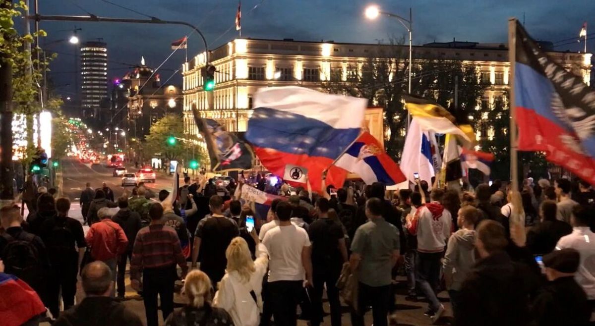 حامیان روسیه به خیابان ریختند
