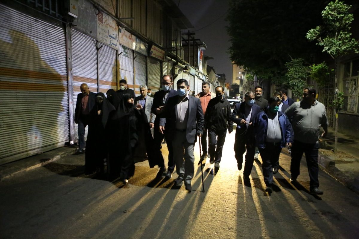 بازدید اعضای شورای اسلامی شهر تهران از آخرین وضعیت پاتوقهای معتادین متجاهر
