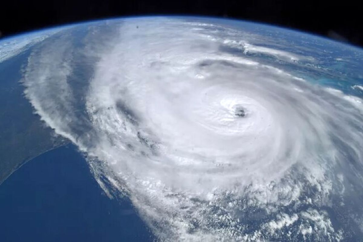 تصویر عجیبی که فضانورد ایستگاه فضایی از طوفان یان ثبت کرد+عکس