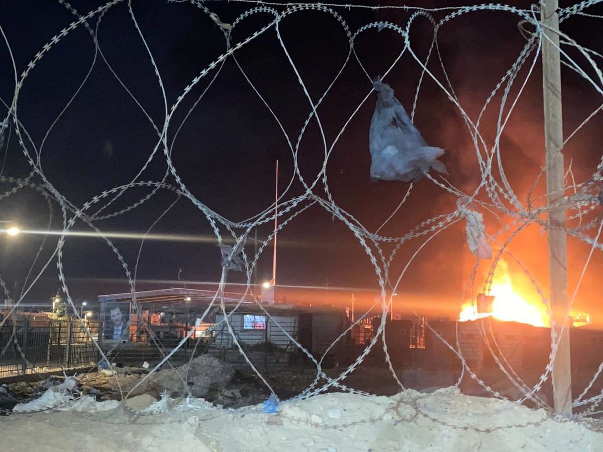 حمله پهپادی به تانکرهای سوخت در مرز عراق و سوریه + عکس و فیلم