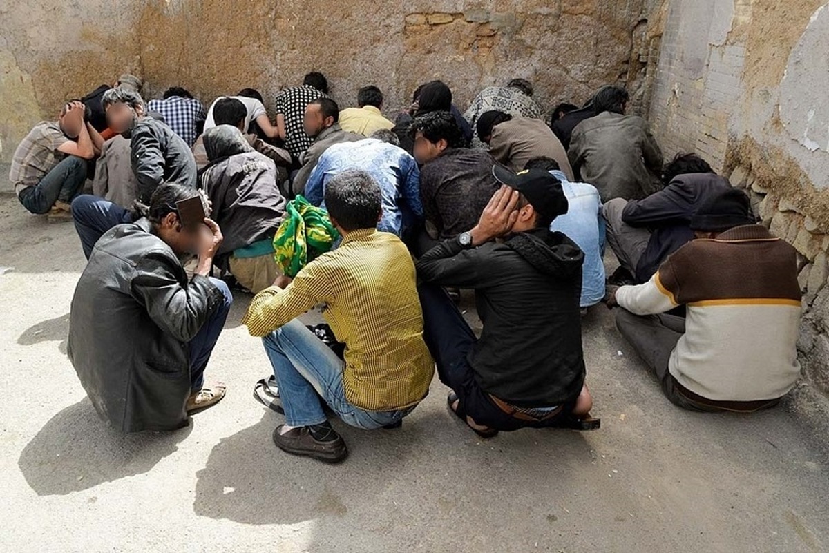 جمع آوری ۳۰۰ معتاد متجاهر در محله هرندی